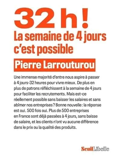 LIVRE 32h la semaine de 4 jours - Pierre Larrouturou
