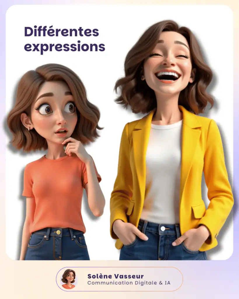 avatar ia 3D communication digitale solene vasseur