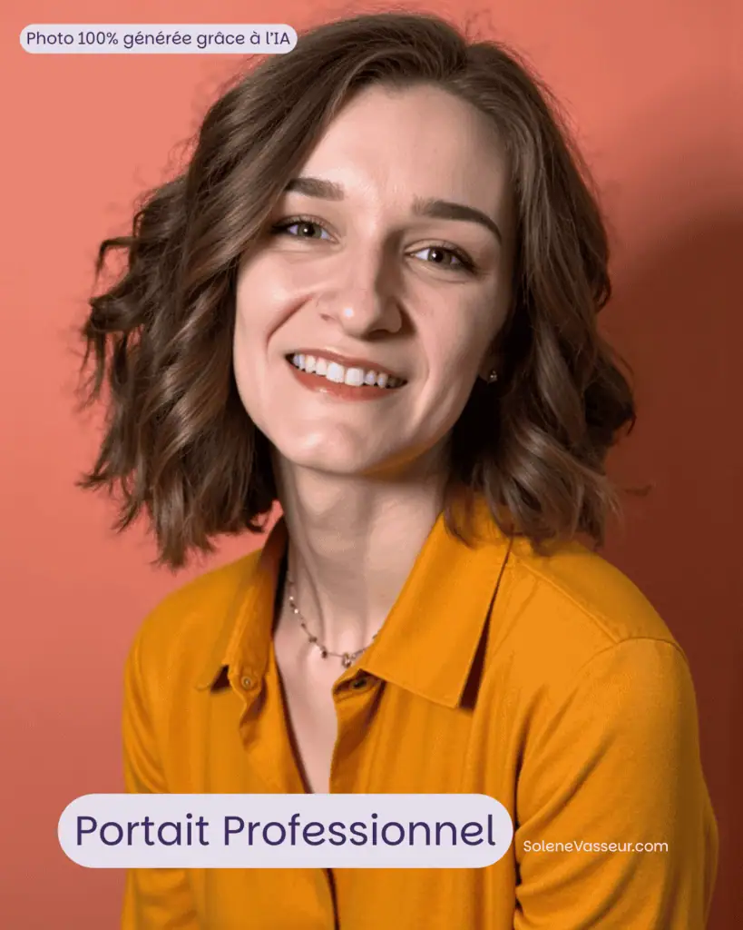 photo portrait ia realiste pour photo profil linkedin solene vasseur